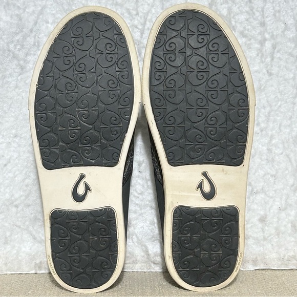 OluKai Womens Grey Pehuea Breathable Comfort Slip On Sneakers Shoes SZ US 7 - Picture 8 of 11